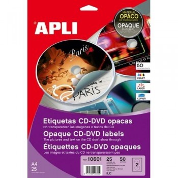 ETIQUETAS MEGA CD-DVD ? 117 MM.. DIN A6