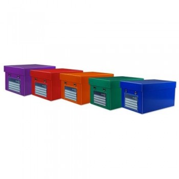 CAJA EASY-UP DELUXE TAMA?O L 235X155X127MM PP COLORES SURTIDOS OFFICE BOX