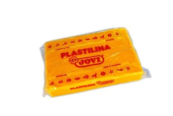 Plastilina pastilla 350 gr color amarillo oscuro Jovi