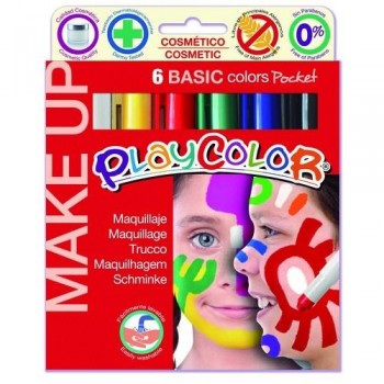MAQUILLAJE 6 COLORES SURTIDOS PLAYCOLOR MAKE UP BASIC POCKET
