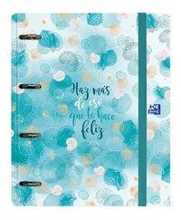 Cuaderno Europeanbinder Oxford & Me A4+ con recambio 100 Hojas 5x5 colores pastel